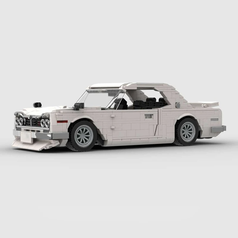 MOC Skyline 2000 GT-R Speed Champion, Modelo de Auto Clásico, Auto Deportivo de Carreras, Juguete para Niños, Regalo, Bloques de Construcción Tecnológicos