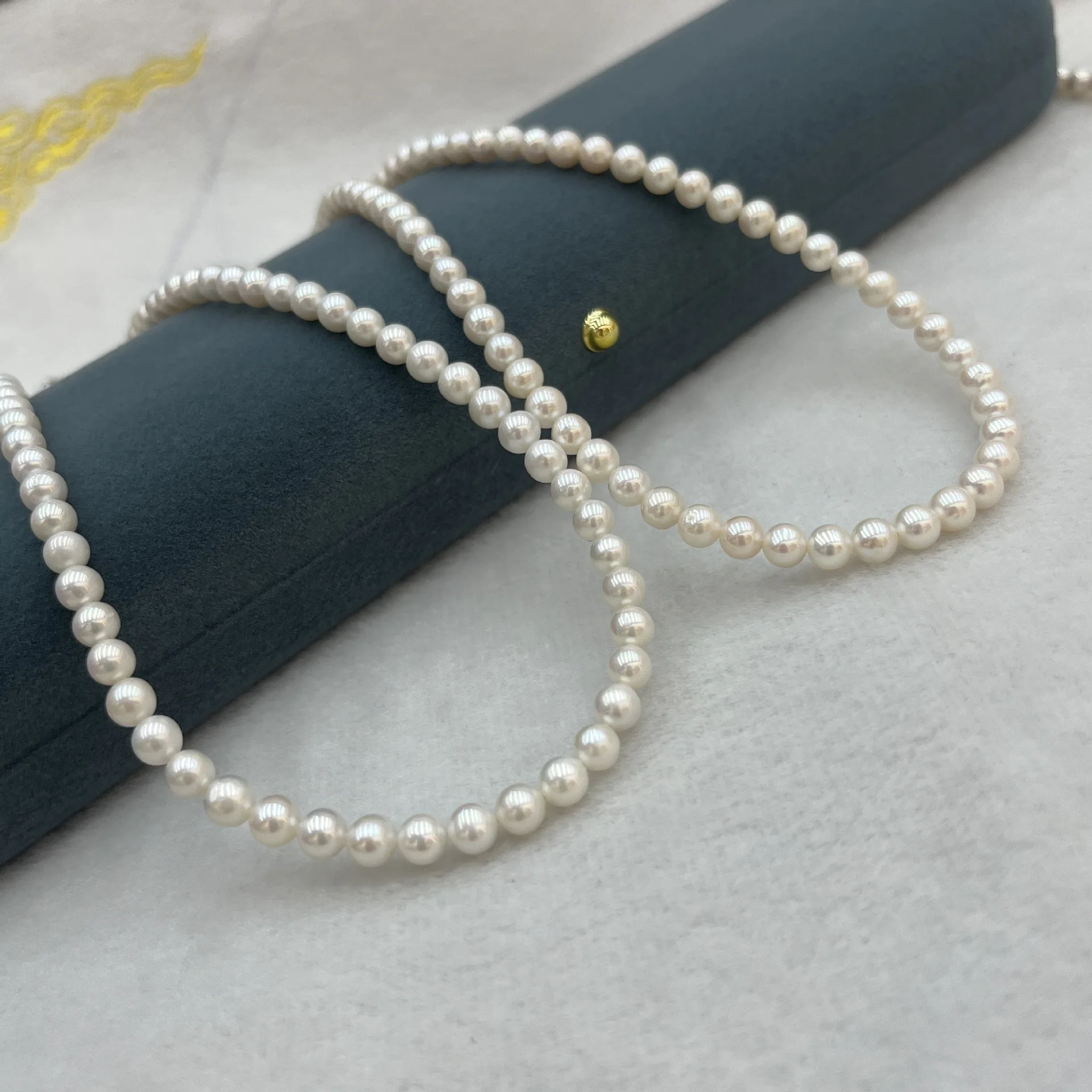 

5-6mm Freshwater Pearl Necklace for Women Fashion Jewelry White Round Beads Pearls Necklaces Elegant Collar Choker Birthday Gift