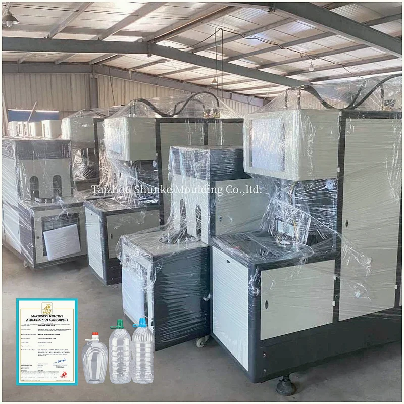 Customized Plastic Blowing Machines 2 Cavity 50ML-2000ML Semi Automatic PET Bottle Blowing Machines Plastic Bottle Making Machi