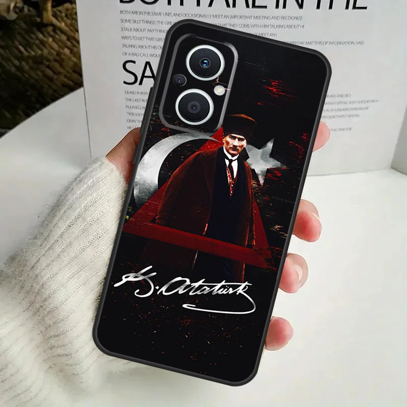 Turkey Mustafa Kemal Ataturk Case For OPPO Reno 8 7 6 5 4 Lite 8T 5Z 4Z 10 11F OPPO Find X5 X6 Pro X2 Neo X3 Lite Cover