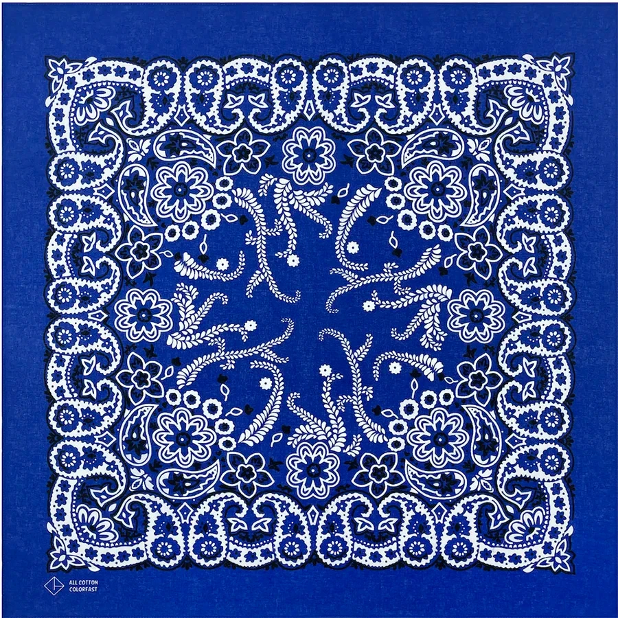 55x55cm Square Scarf Amoeba Cashew Cotton Bandana Men Women Fashion Casual Hip Hop Street Dance Decoration Headband Paisley Gift