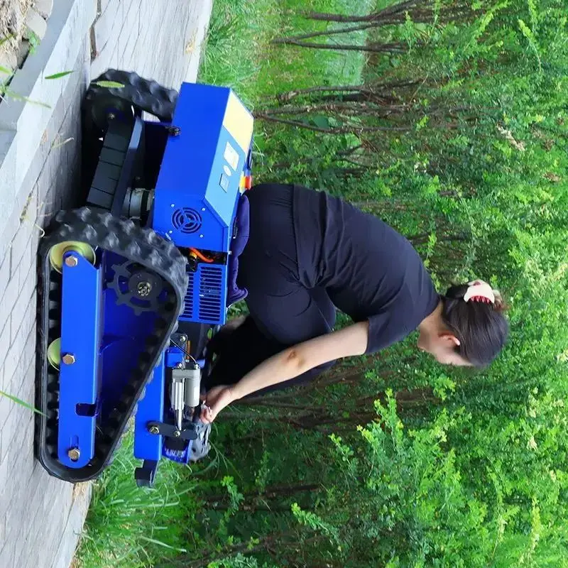 

Customized Track Tank Remote Control Mower Slope Robot Gas Lawn Mower Land Mower
