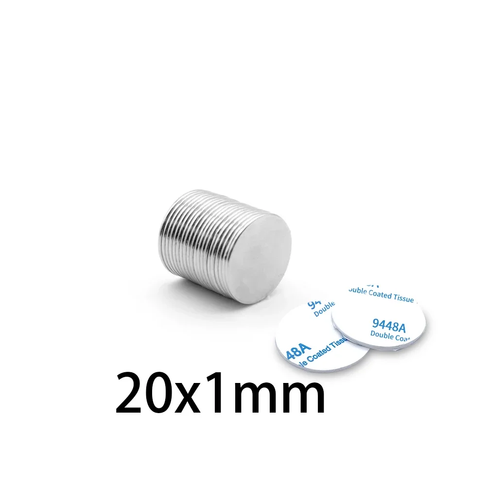 Magnet Kuat 20X1Mm dengan Pita Dua Sisi Berperekat 12*5 untuk Kulkas Rumah, Kantor, DIY 12X2 15X3 20X2 20x5