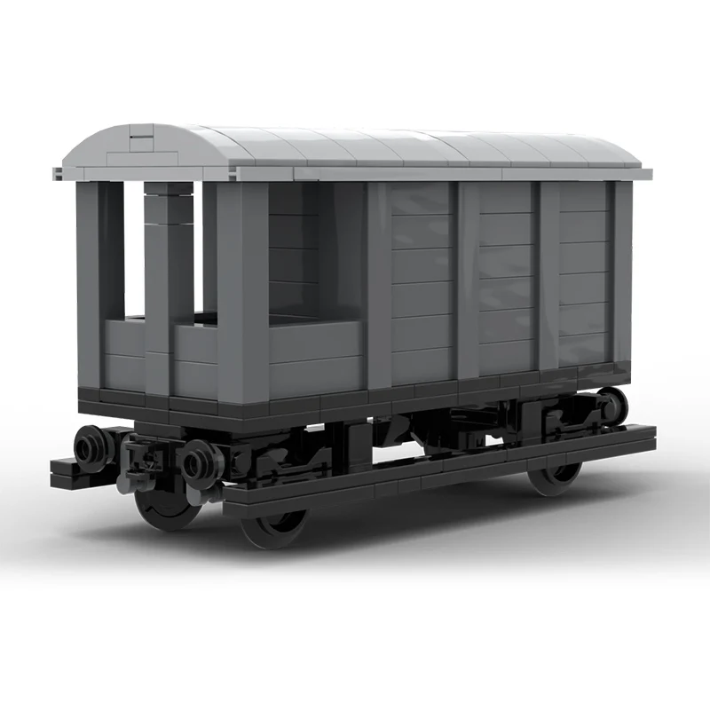 City Car Model MOC Building Bricks Grey British Toad Brake Van Modular Technology Gifts Holiday Assemble Children Toys Suit