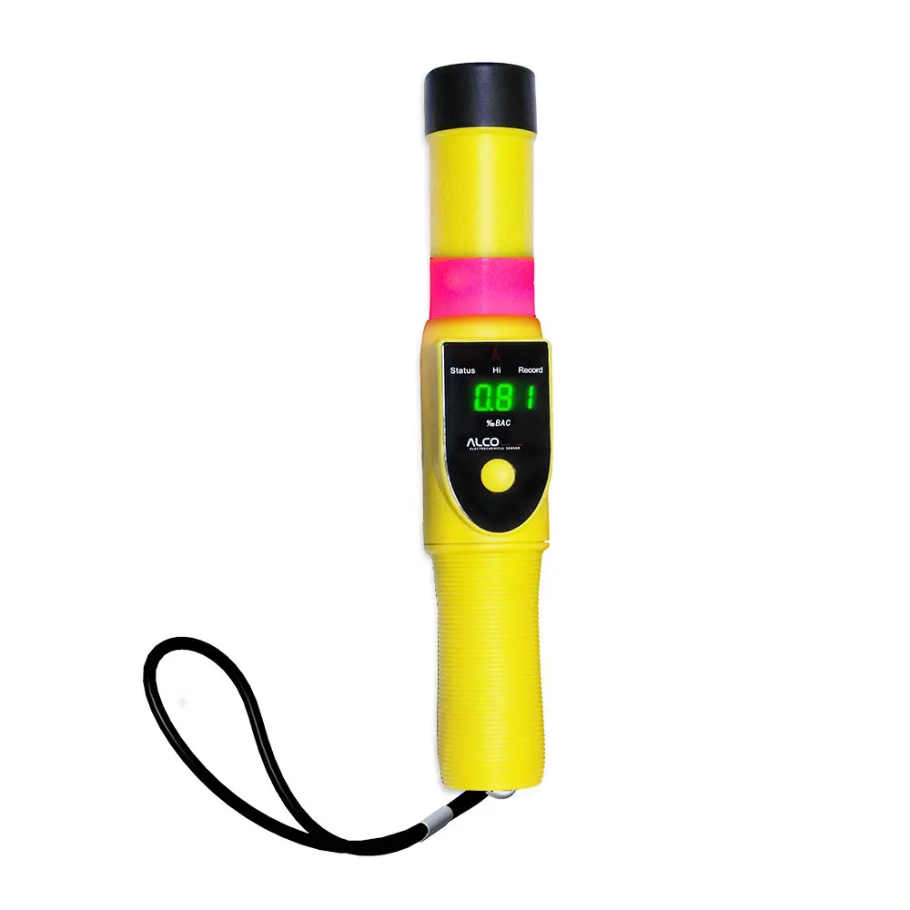 No Contact Digital Alcohol Tester Professional Fuel Cell Sensor Alcohol Detector Breathalyzer With Flashlight