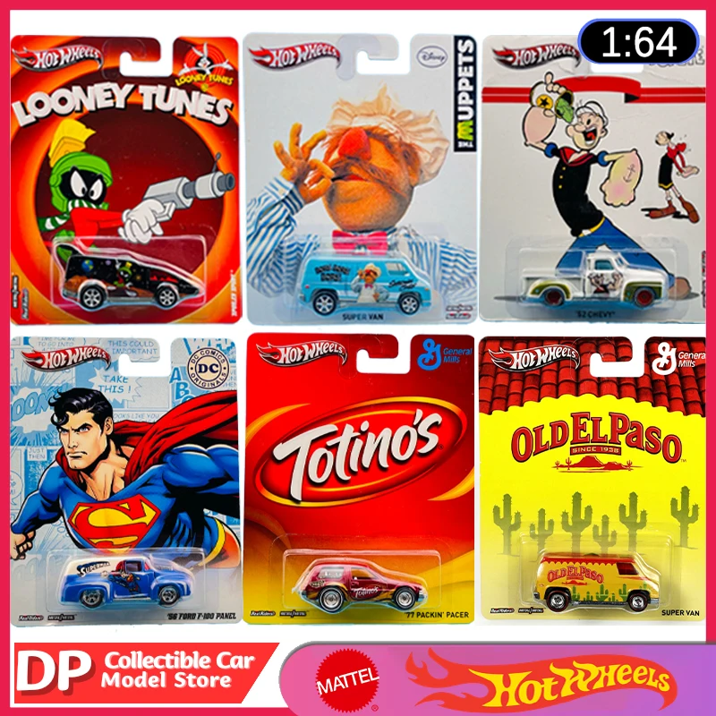 

Hot Wheels POP Culture Looney Tunes The Muppets King Features Syndicate DC Comics General Mills Series 1/64 Collectible Cars