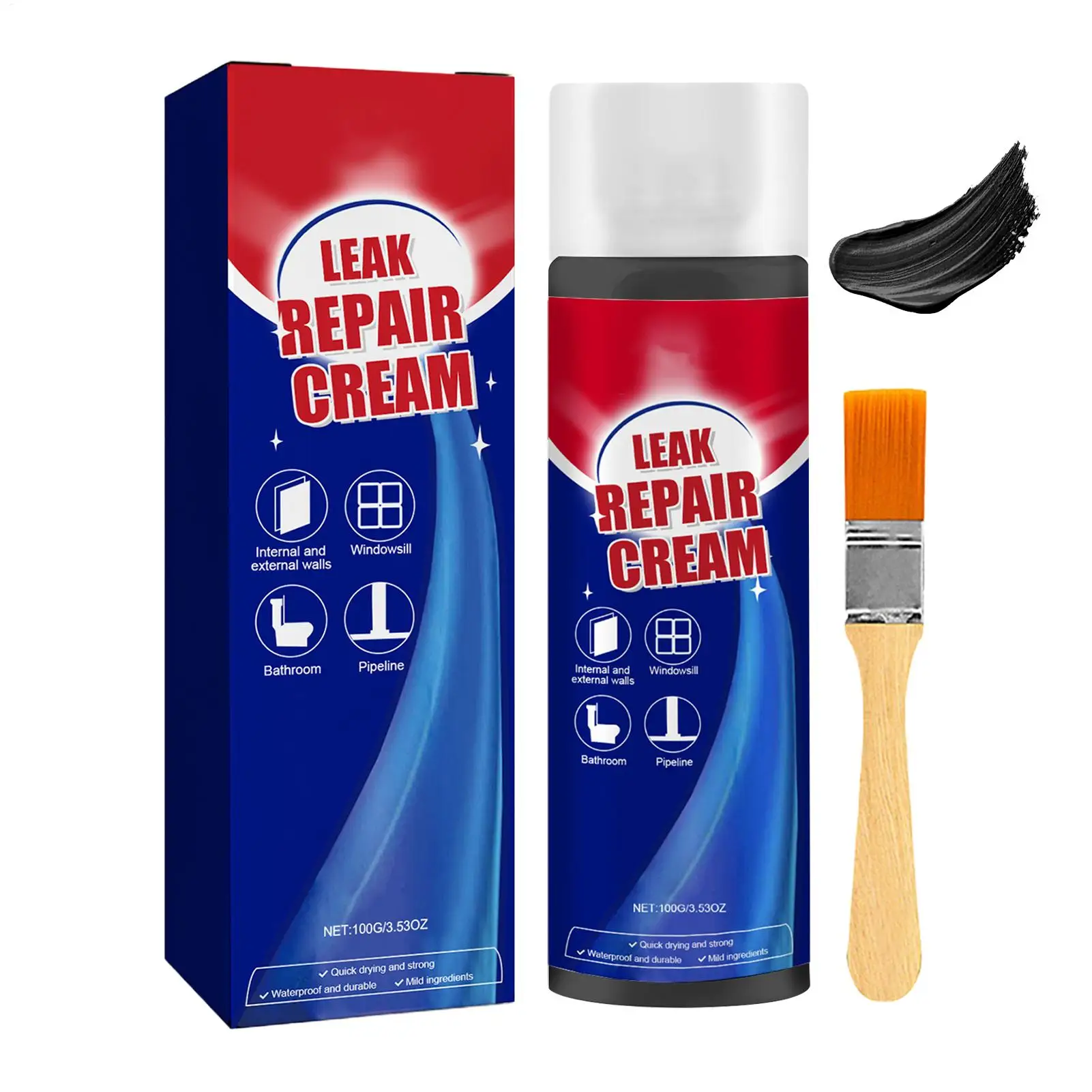 Sealant Liquid 100ml Leak Repair Waterproof Sealant Super Strong Bonding Household Seal Repair Tool Sealant Cream Coating Repair