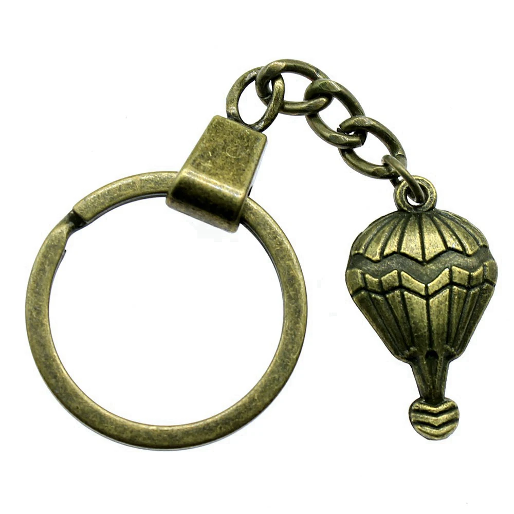 1pcs Hot Air Balloon Keyring Pendant Jewelry Making New In Ring Size 30mm