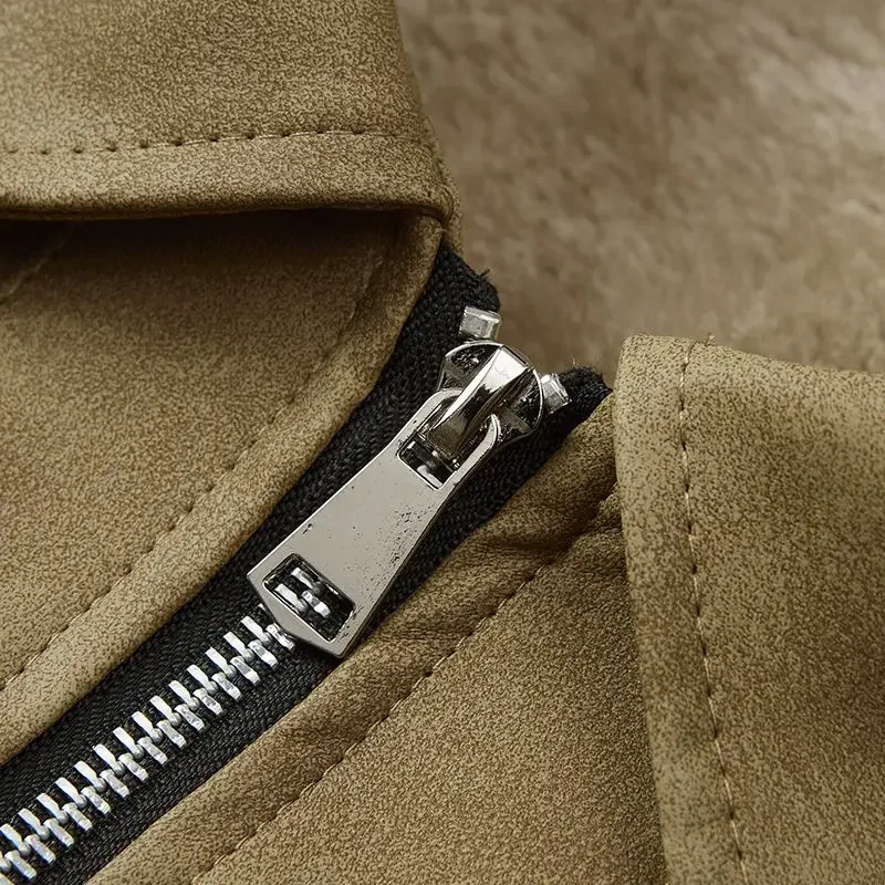 Winner Leather Jacket Fleece Warm Coats Luxury Men Clothing Trend Faux Leather Jackets Zipper Windproof Coldproof Outerwear New