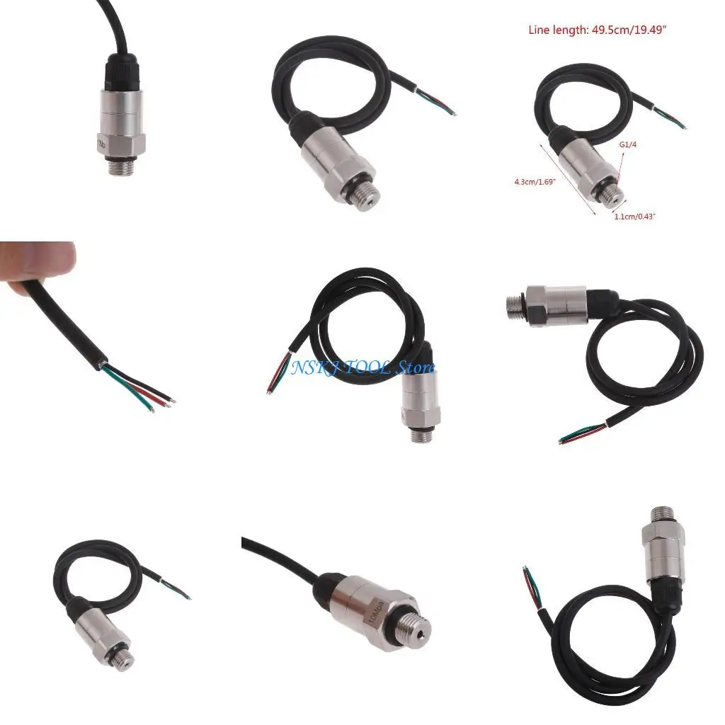 

L8RC Precise Analogs Water Pressure with Advanced Ceramics Chips G1/4 Pressure Stainless Pressure Transmitter