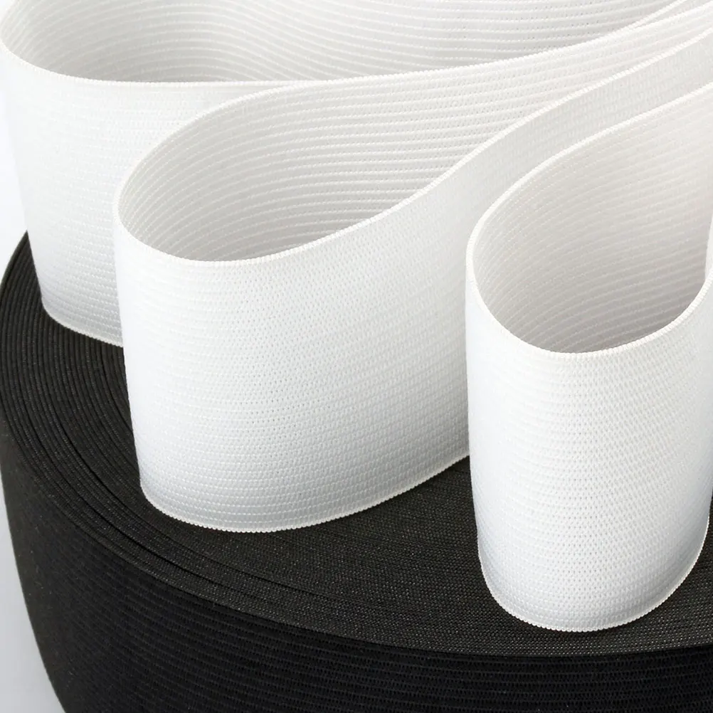 

1 рулон, 42 метра, 3,5 см, плоская эластичная эластичная швейная одежда, аксессуары для париков, нижнее белье, спортивная одежда, белое вязание своими руками