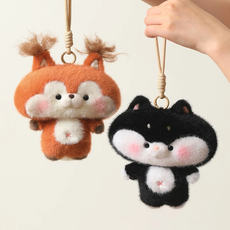 

13cm Cartoon Mini Big-Face Cat Plush Toys Doll Soft Stuffed Animal Cute Kitten Dolls Pendant for Girls Birthday Gifts Home Decor