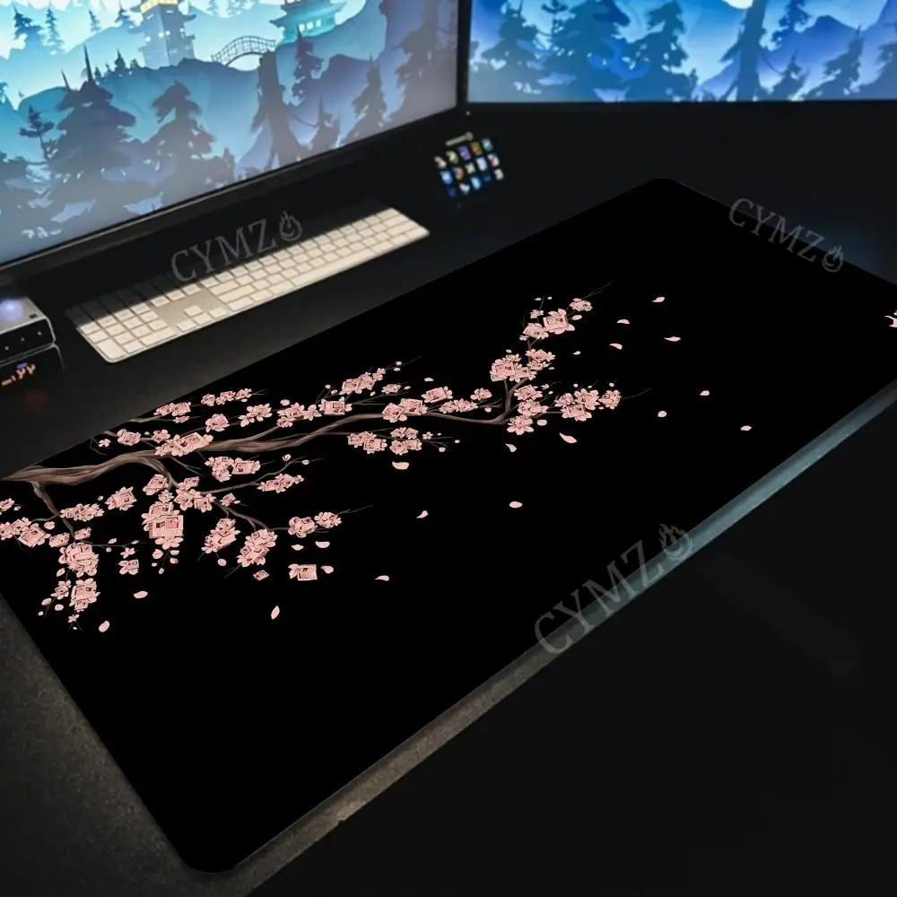

Creative cherry blossom keycap design Mouse Pad Desk Mat gaming mats rubber anti-slip Durable pc accessories keyboard mouse pads
