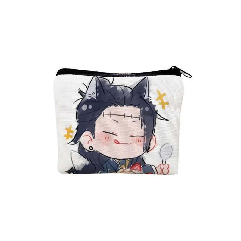 Anime Jujutsu Kaisen Satoru Gojo Itadori Yuji Fushiguro Megumi Cosplay canvas coin purse Cartoon change purses wallets Xmas Gift