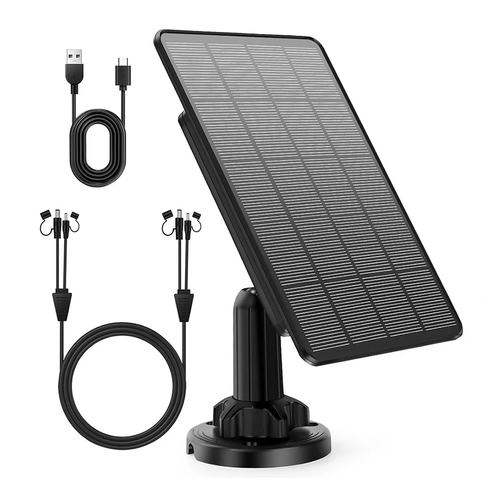 Sustainable Power Source Solar Panel for Trail Cameras with 5000mAh Lithium Battery and Reliable IP66 Waterproofing