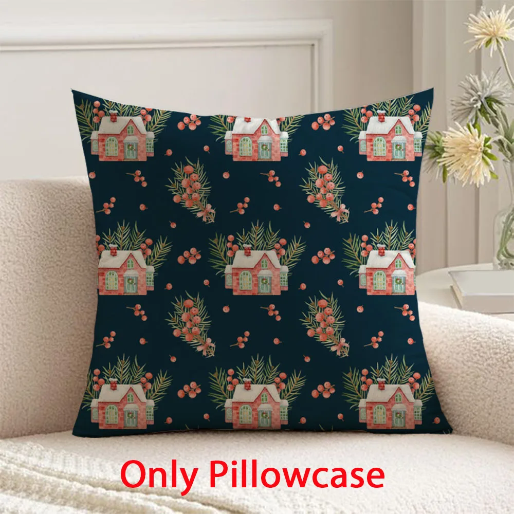 

Christmas Pillow cover fall decorative 45x45 cushions cover for new year pillow case winter decorative cushions