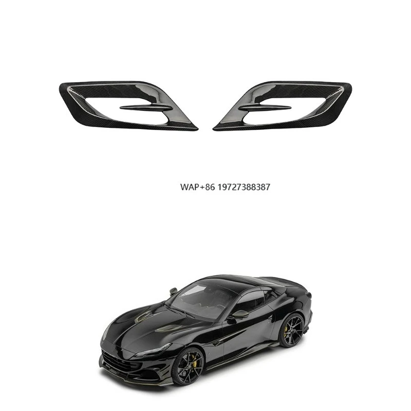 Dry Carbon Fiber Autoclave Engine Hood Air Vents Cover Glossy/Matte Finish for Portofino M MSY Style Bonnet Trim Easy