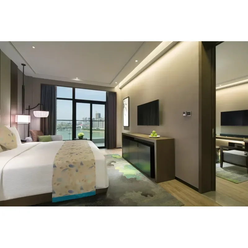 Modern Chinese Hotel Bedroom Furniture Set for Villa Guest Rooms Eco-Friendly & Durable
