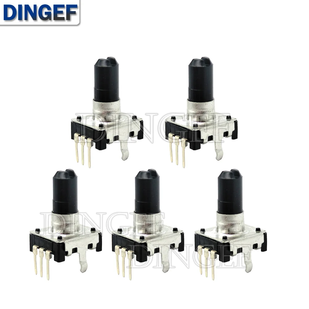 5PCS/lot 360 Degree Rotary Encoder Tripod EC12 E12 Audio Encoder 3PIN Shank length 15MM