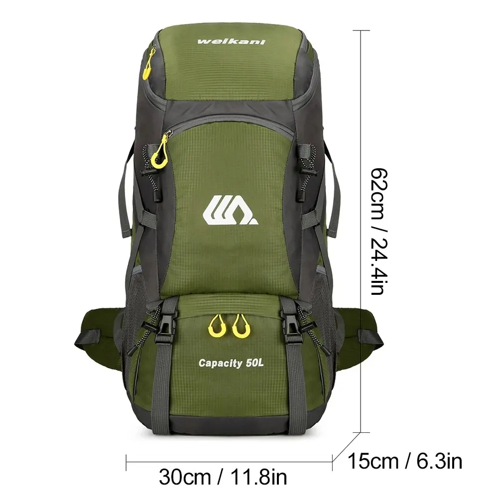 High Capacity Multifunctional Hiking Backpack Men Outdoor Sport Travel Backpack Bag Women 50L Hiking Climbing Fishing Backpack