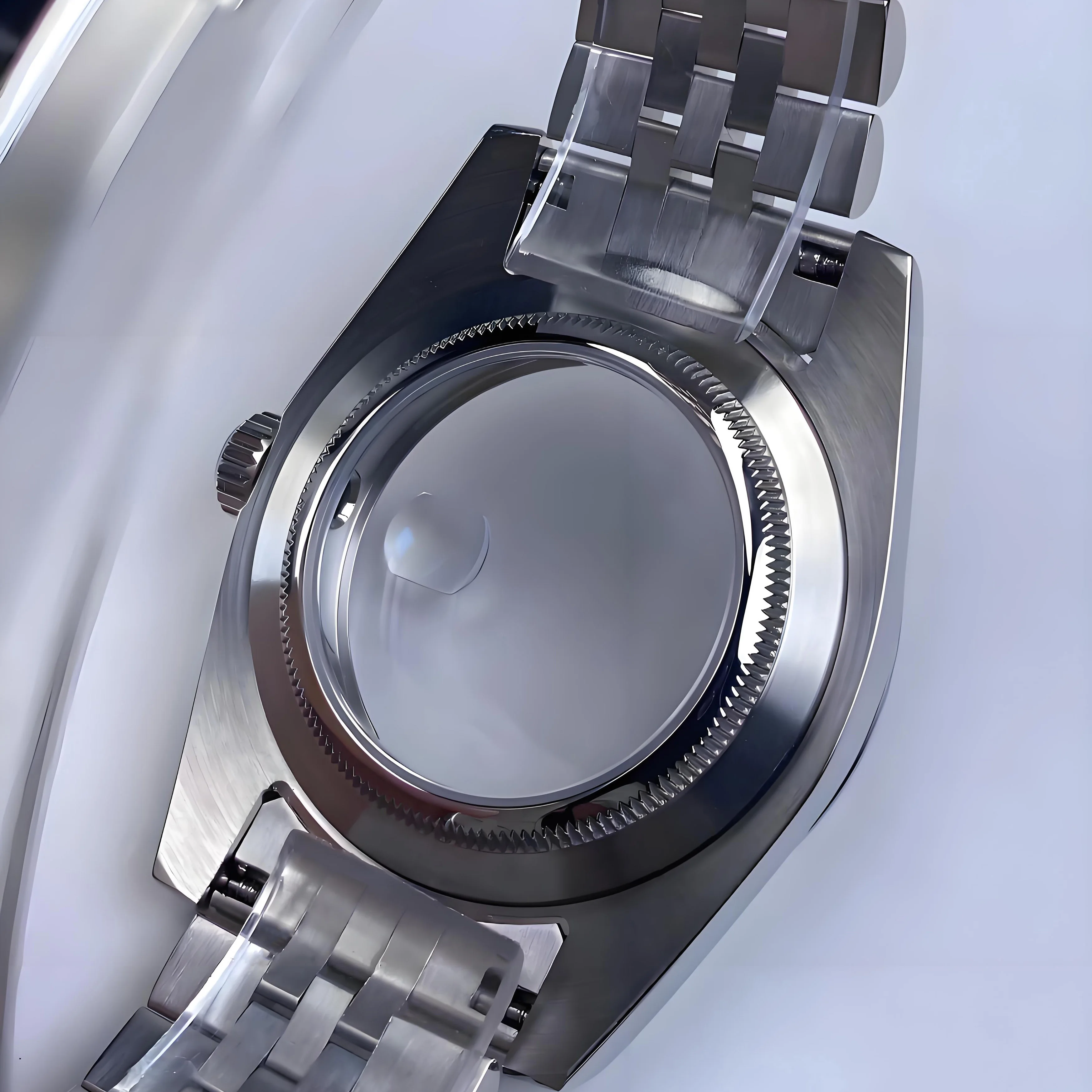 36/39mm NH35 Watch Case with Jubilee Bracelet Sapphire Crystal For NH36/NH35 Movement 28.5mm Dial High-Quality Watch Accessories