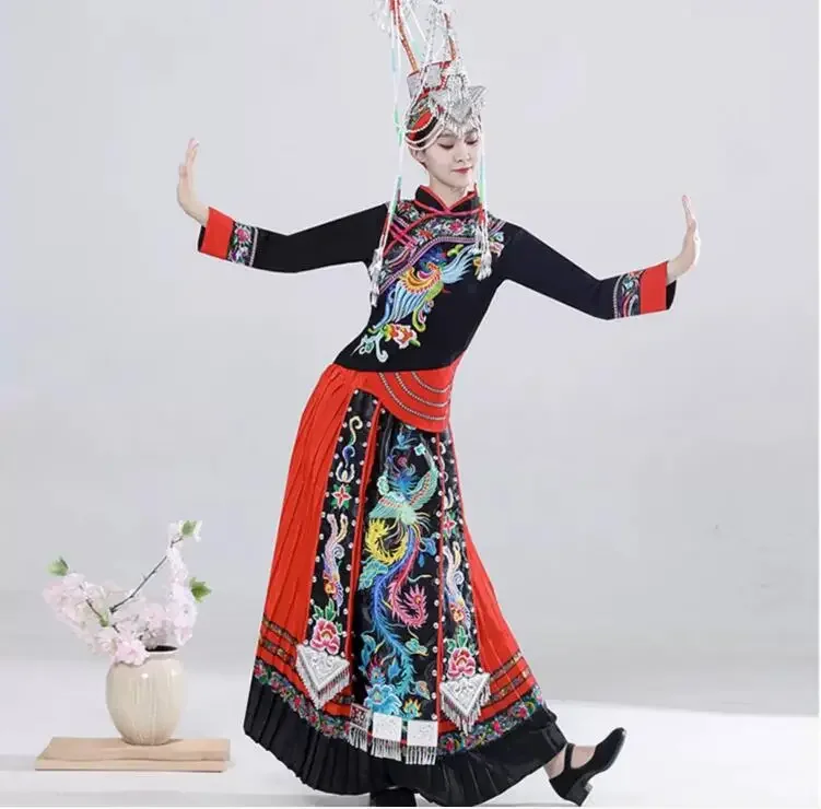 

Ethnic Minority Clothing Female She Adult Dance Dress Hat Headwear Performance