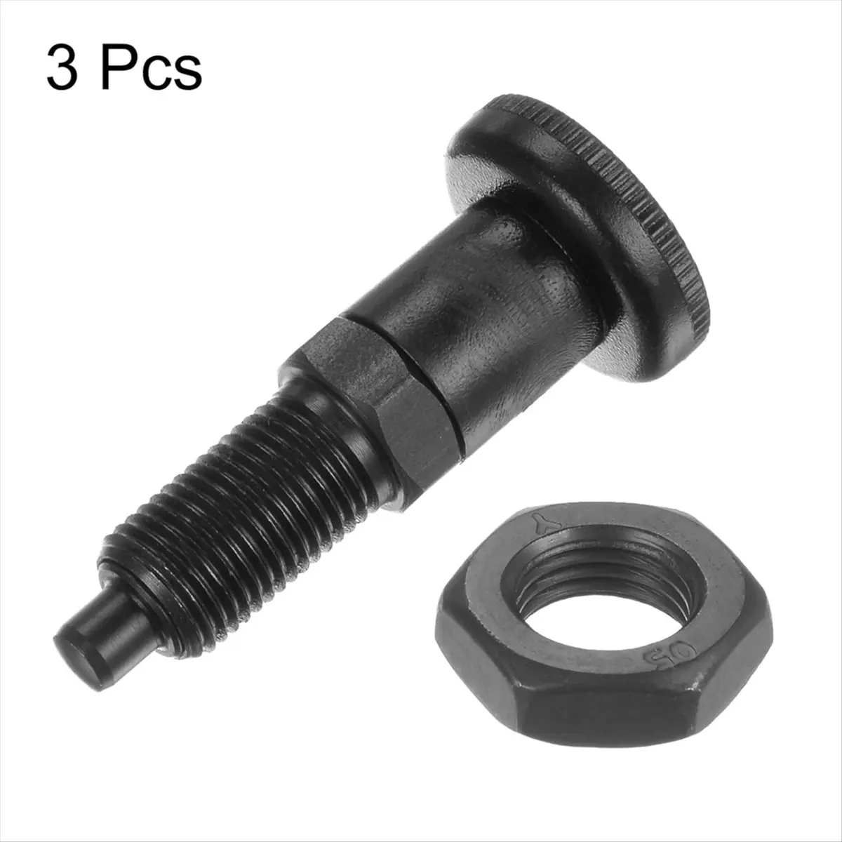 A56K 3pcs Push Fit Ball Nose Spring Plunger M10x1Thread 5mm Pin Dia.Carbon Steel Return Knob Plunger Retractable Plunger
