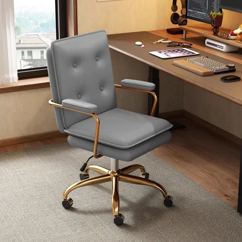 Computer Office Chair Furniture Ergonomic Adjustable Swivel Task Chair for Home Study Bedroom Hotel Dormitory Lift Chair