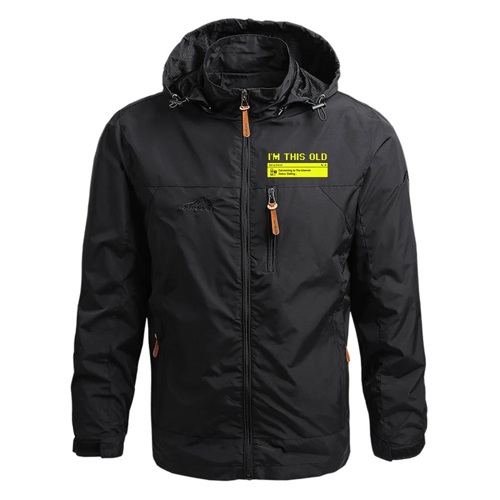 Computer 90s Programmer PC Nerd Geek New Spring Autumn Fashion Denim Trench Men Casual Coat Mens Jackets Outerwear Man Hoodies