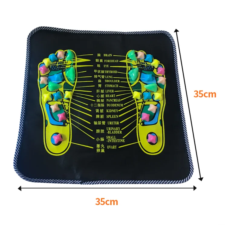 Massage Cushion Walk Stone Feet Acupressure Massage Foot Massage Mat Improve Blood Circulation Relieve Ache Pain Health Care