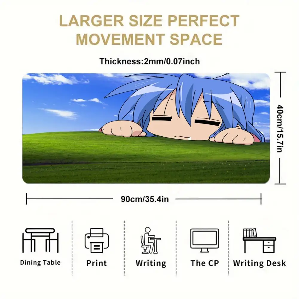 Mouse pad tapete de mesa portátil escritório quarto tapete antiderrapante computador desktop mouse pad