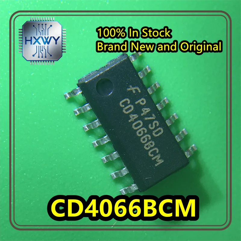(10/50 pieces) CD4066BCM CD4066BCMX SOP14 Four-channel analog switch, brand new, original, in stock. Electronic IC.