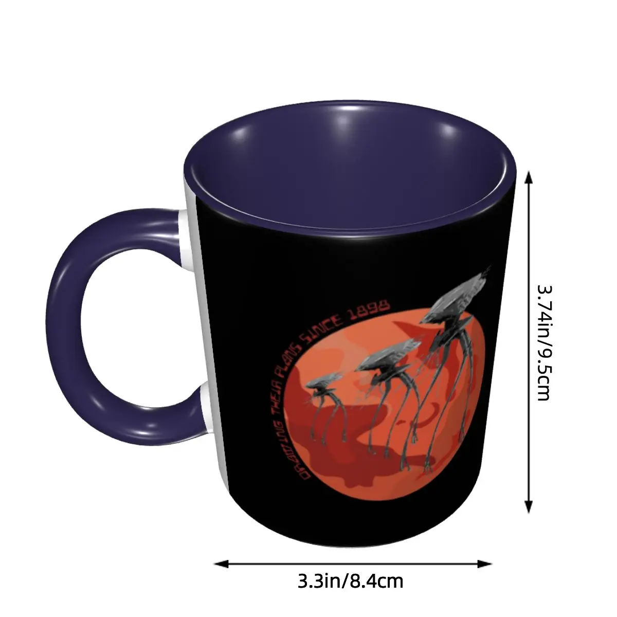 War Of The Worlds Drawing Their Plans Since 1898 Mug Funny Ceramic Coffee Cups Tea Mugs Milk Cup Drinkware Gifts for Friends