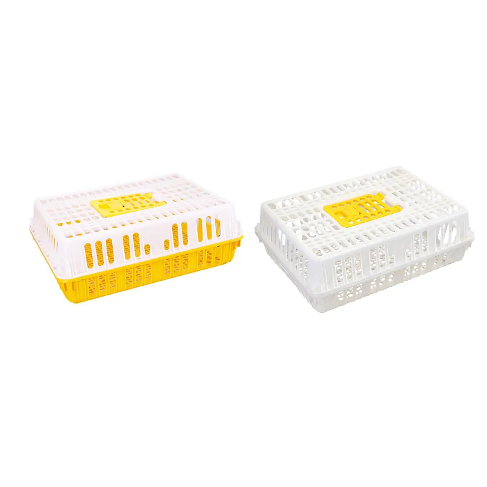 

Turnover Box Chicken Crate Assemble Heavy Duty Breeding Large Capacity Chicken Goose Carrier Hollowed Poultry Carrier Crate