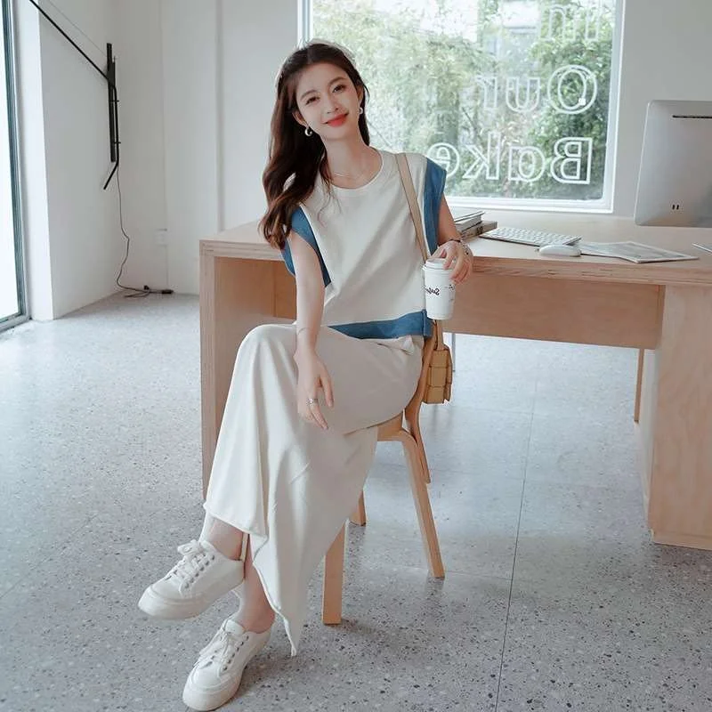 

Стильный комплект из двух предметов в корейском стиле для женщин: модный зимний костюм для студенток и школьниц...