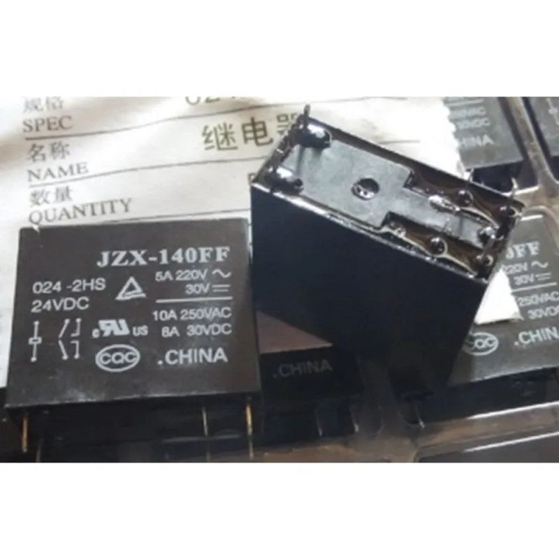 

Free shiping wholesale 10pcs/lot relay JZX-140FF-024-2HS