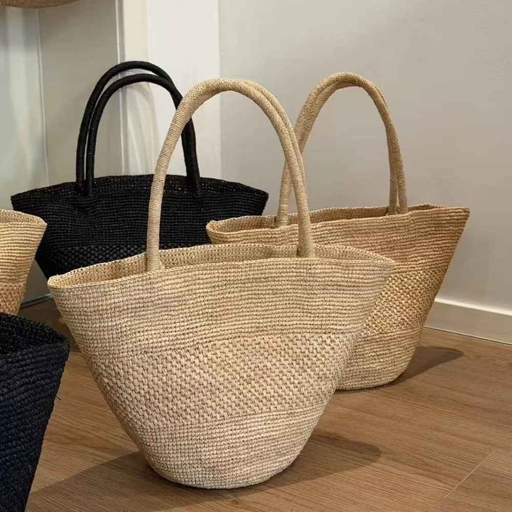 Tas Jerami Rafia Kapasitas Bes - Women'S Raffia Bags ulasan dan harga