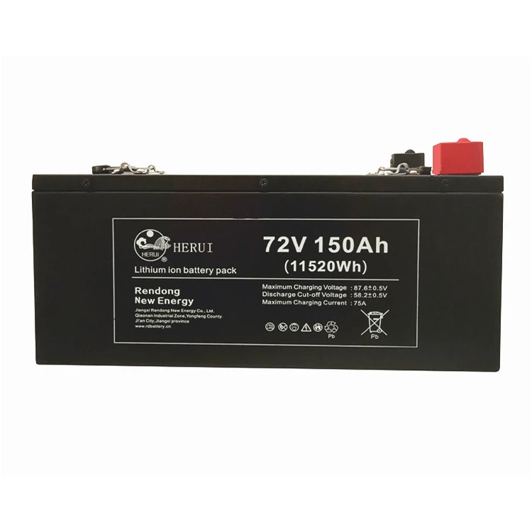 Hot Selling 72v Lithium Iron Phosphate 150ah Lifepo4 Solar/Yacht  Ion Rechargeable Battery Pack