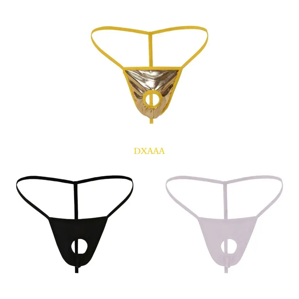 DXAA Mens Open Front Jockstrap Men String Thong Underwear Erotic Lingerie Men's G-String Underpants Comfortable Briefs Gift