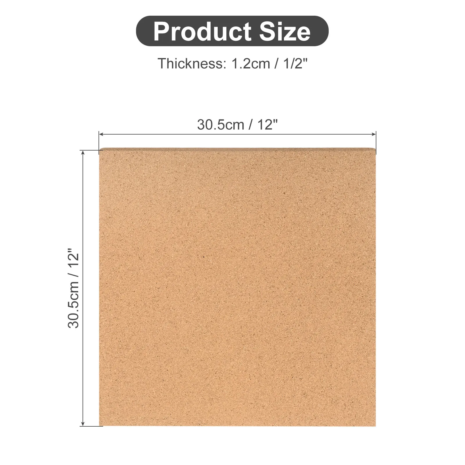 12Pcs Cork Board Tiles Square Cork Board Bulletin Board Small Square Pin Board with Self Adhesive and Push Pin Wood Clips