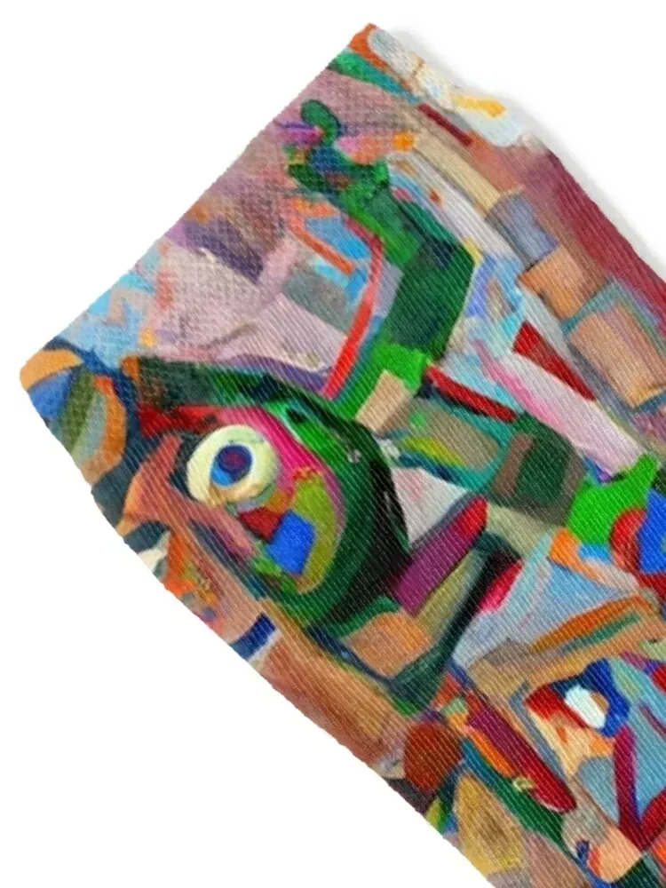 Abstract Art Socks custom sports floor colored snow Men Socks Women's