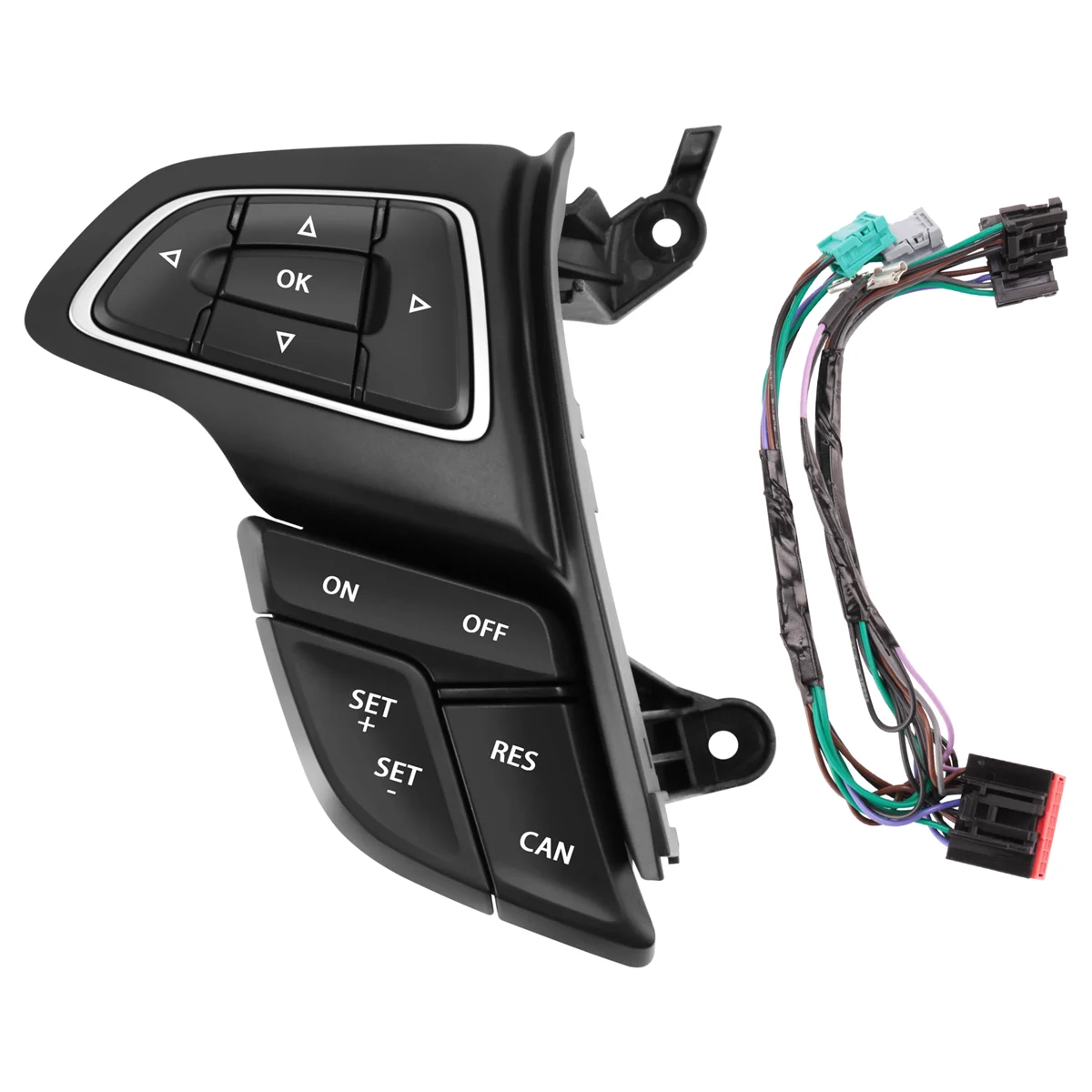 For Ford Focus Mk3 2015-2017 Kuga 2017 Cruise Control Switch Multifunction Steering Wheel Button Bluetooth Audio Button(W