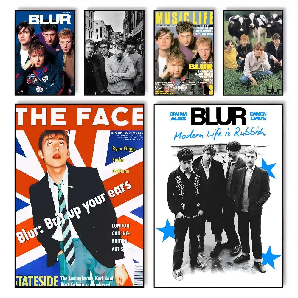 Band Musik Rapper B-Blur Poster, Kunst-Leinwand, HD-ästhetischer Druck, Wandkunst für Wohnzimmer, Bar, Mode, Heimdekoration