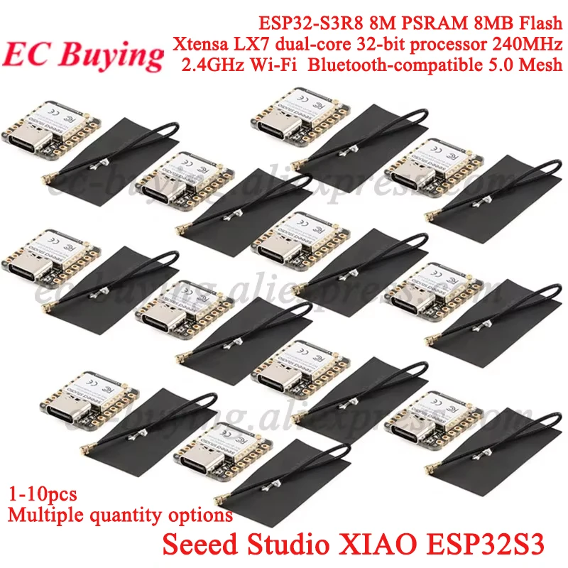10-pecas-1-peca-seeed-studio-xiao-esp32s3-seeeduino-esp32-s3-24ghz-wifi-bluetooth-ble-mesh-50-modulo-de-placa-de-desenvolvimento-para-arduino