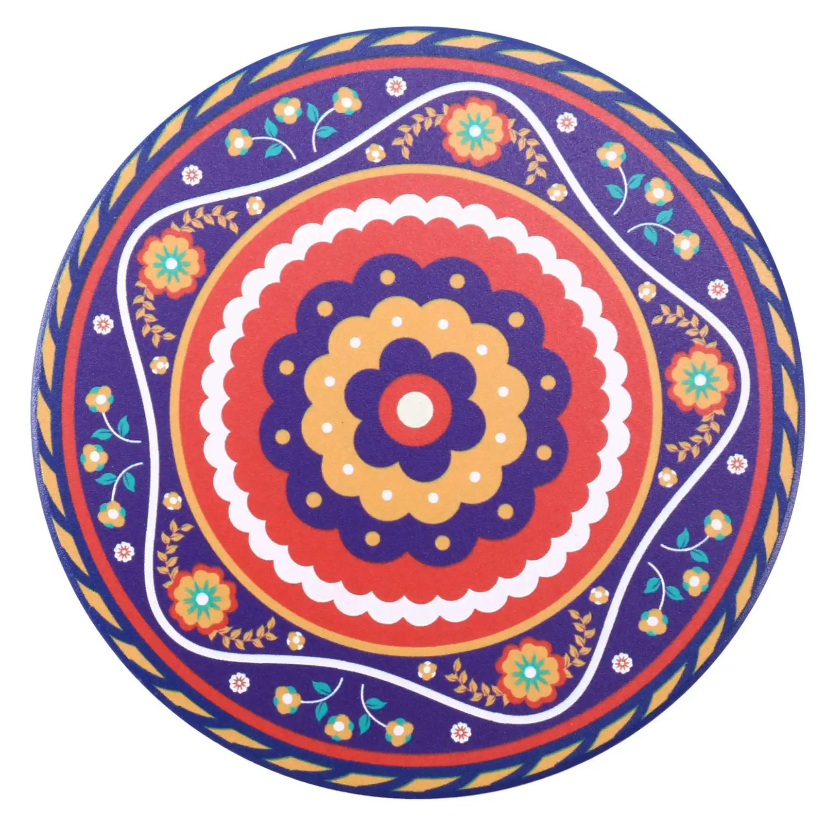 

Подставки для напитков, набор из 16 впитывающих каменных подставок для деревянного стола, подставки для мандалы с пробковым основанием-ABLI