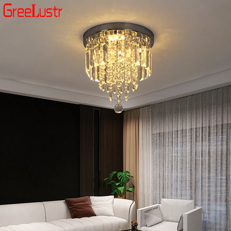 modern led crystal teto lustre lampada do teto interior iluminacao para corredor e cozinha lampadas suspensas 01