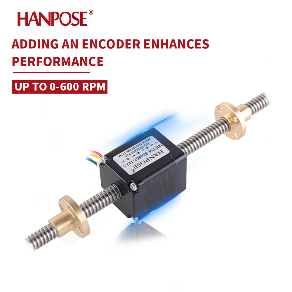 28HT34-28//40/50-RL0802-117.5 Trapezoidal Lead Screw Motor Assembly with Reversible Threads
