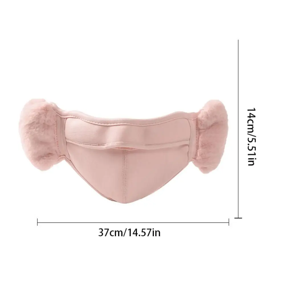 Breathable Fleece Earmuffs Mask Thermal Windproof Earflap Wrap Mask Dustproof Ear Warmer Earflap Winter Mask Riding