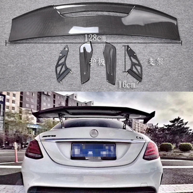 סיבי פחמן מכונית הכנף האחורי שפתיים ספוילר עבור benz w204 205 w211 w211 w212 w211 w211 w211 W220w207 w218 מטורף