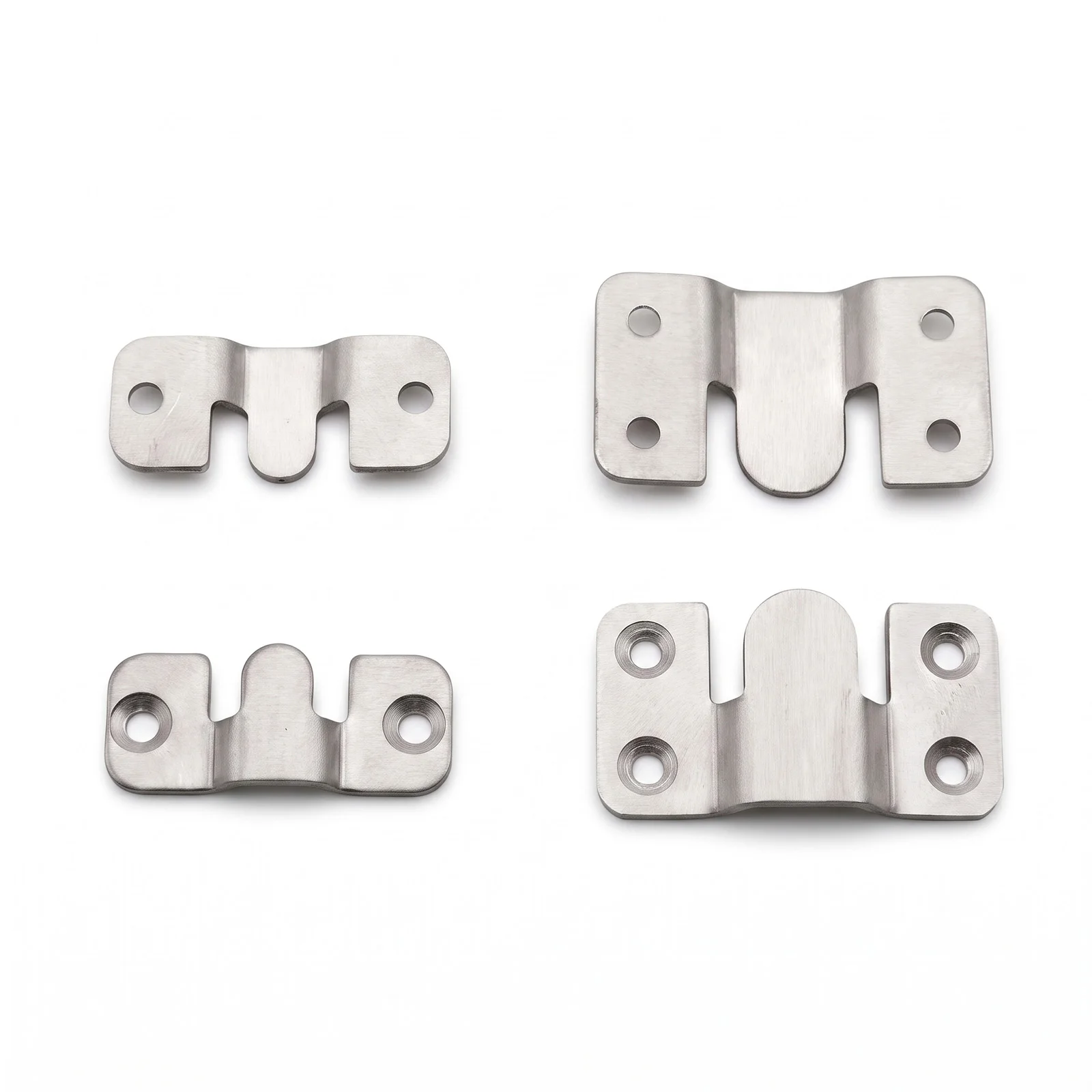 Stainless Steel Bed Rail Brackets, Heavy Duty Bed Frame Connector Hardware, Interlocking Bed Rail Fastener for Wooden Beds